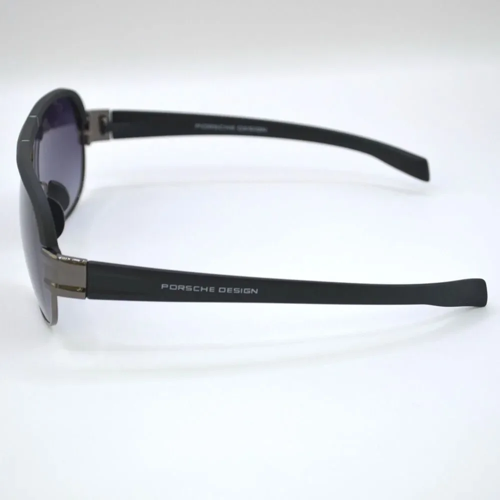Porsche Design Men Sunglasses Matte Black Gunmetal | New | No Case  62-13-138